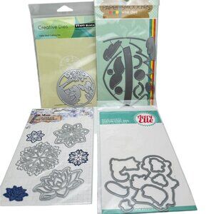 Christmas Holiday Set of 4 Metal Cutting Dies For Crafting & Card Making